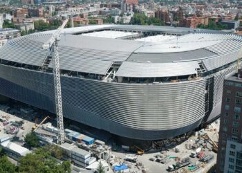 Real Madrid complete construction of Santiago Bernabeu roof ahead of La Liga Opener