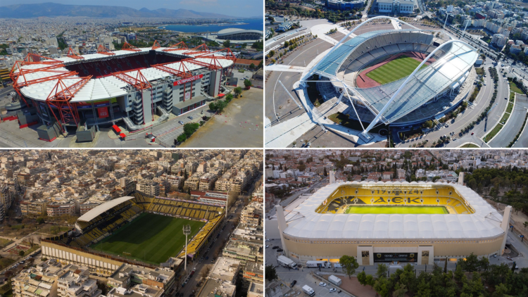 The 10 biggest stadiums in Greece by capacity