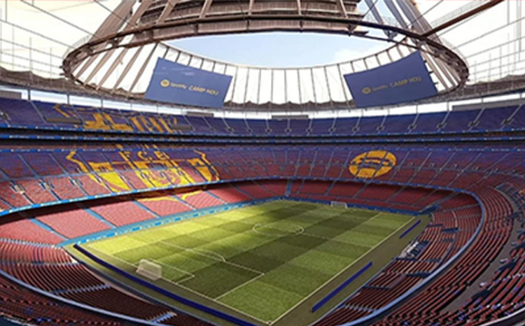 This is how Camp Nou will look like when the stadium’s 1.3 billion€ transformation is completed.