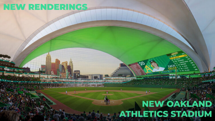 Renderings of the New Oakland Athletics Stadium have just been released!