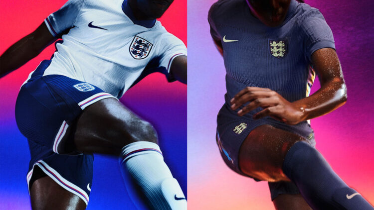 Ahead of Euro 2024, England unveils new home and away Nike uniforms.
