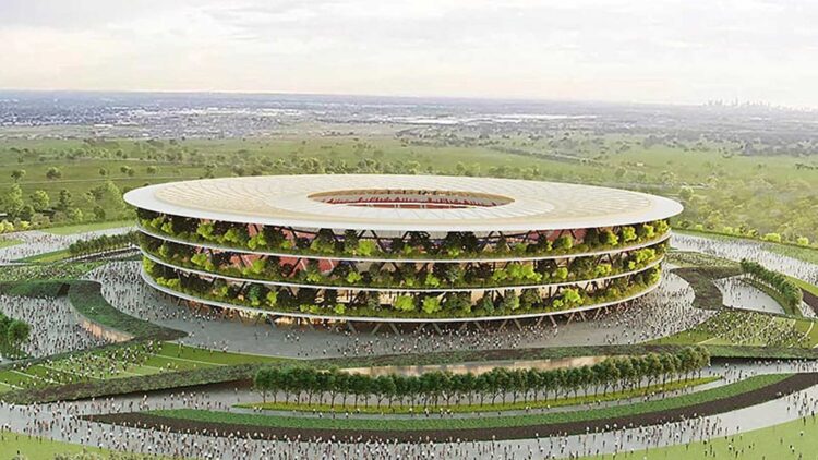 “World’s first garden stadium” Serbia is building the new 60,000 seat stadium in Belgrade