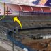 The installation of beams for the VIP boxes in the new Camp Nou has begun