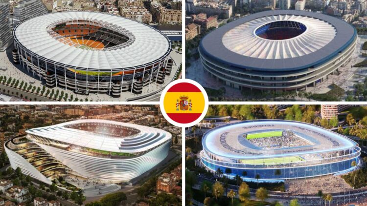 Future Stadiums in Spain (Being Built 2025-2028)