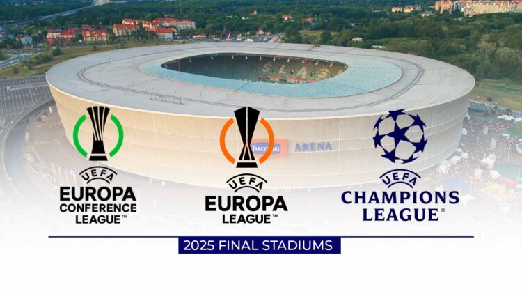 Stadiums of the 2025 European Cup Finals
