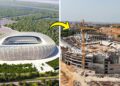 Construction progress of the new Moulay Abdellah stadium in Rabat