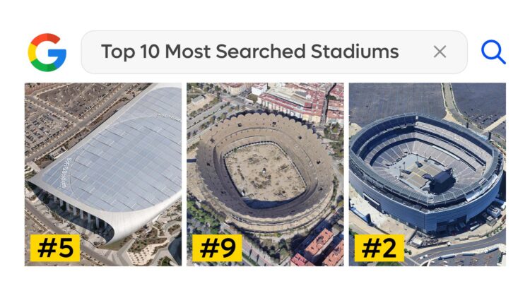 Top 10 Most Searched Stadiums on Google in 2024