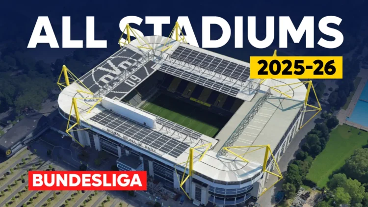 All Bundesliga Stadiums for the 2025–26 Season – From Giants to Hidden Gems!